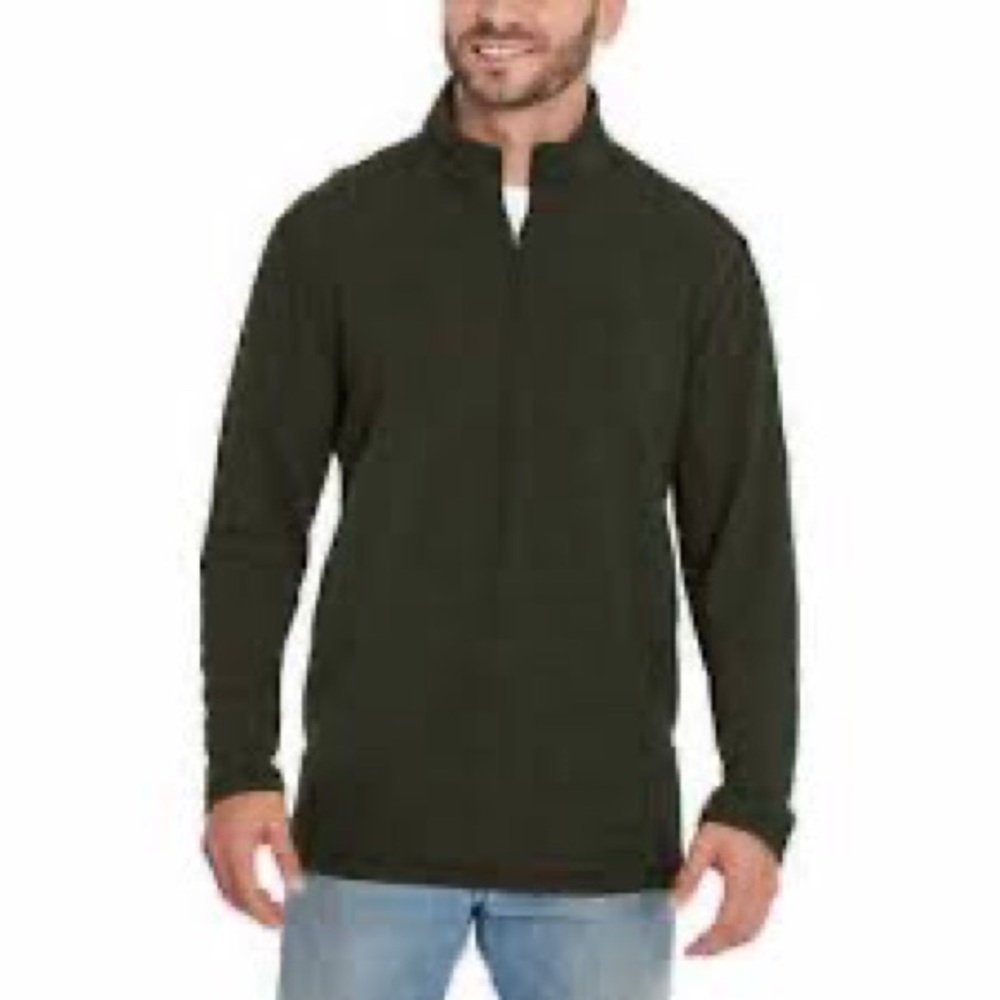 Orvis 1/4 Quarter Zip Pullover Sweatshirt Green Size XL Fly Fishing EUC